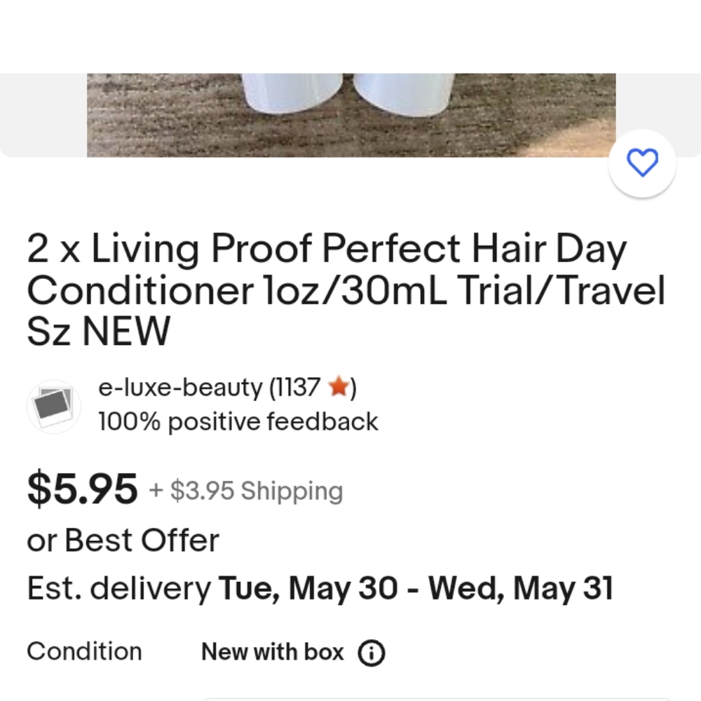 Bundle of 2x Living Proof Perfect Hair Day Shampoo 1 oz/Trial/ Travel sized - Picture 3 of 3
